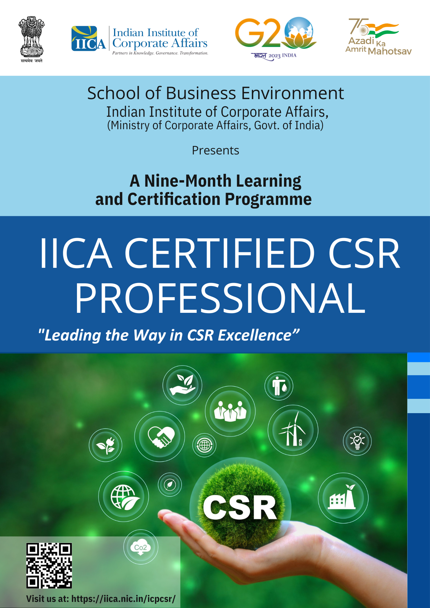 IICA CERTIFIED CSR PROFESSIONAL PROGRAMME : LEADING THE WAY IN CSR EXCELLENCE